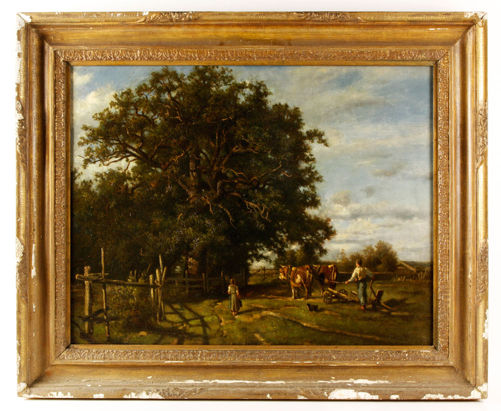 Appraisal: - Miller Farm Scene O C Charles Henry Miller American