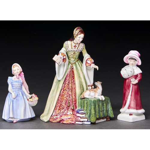 Appraisal: Three Royal Doulton bone china figures comprising Lady Jane Grey