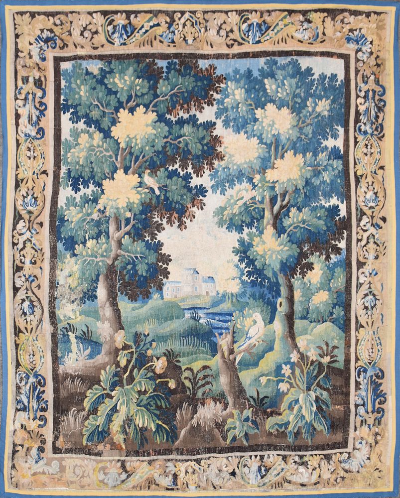 Appraisal: A BRUSSELS BAROQUE VERDURE TAPESTRY TH CENTURY A BRUSSELS BAROQUE