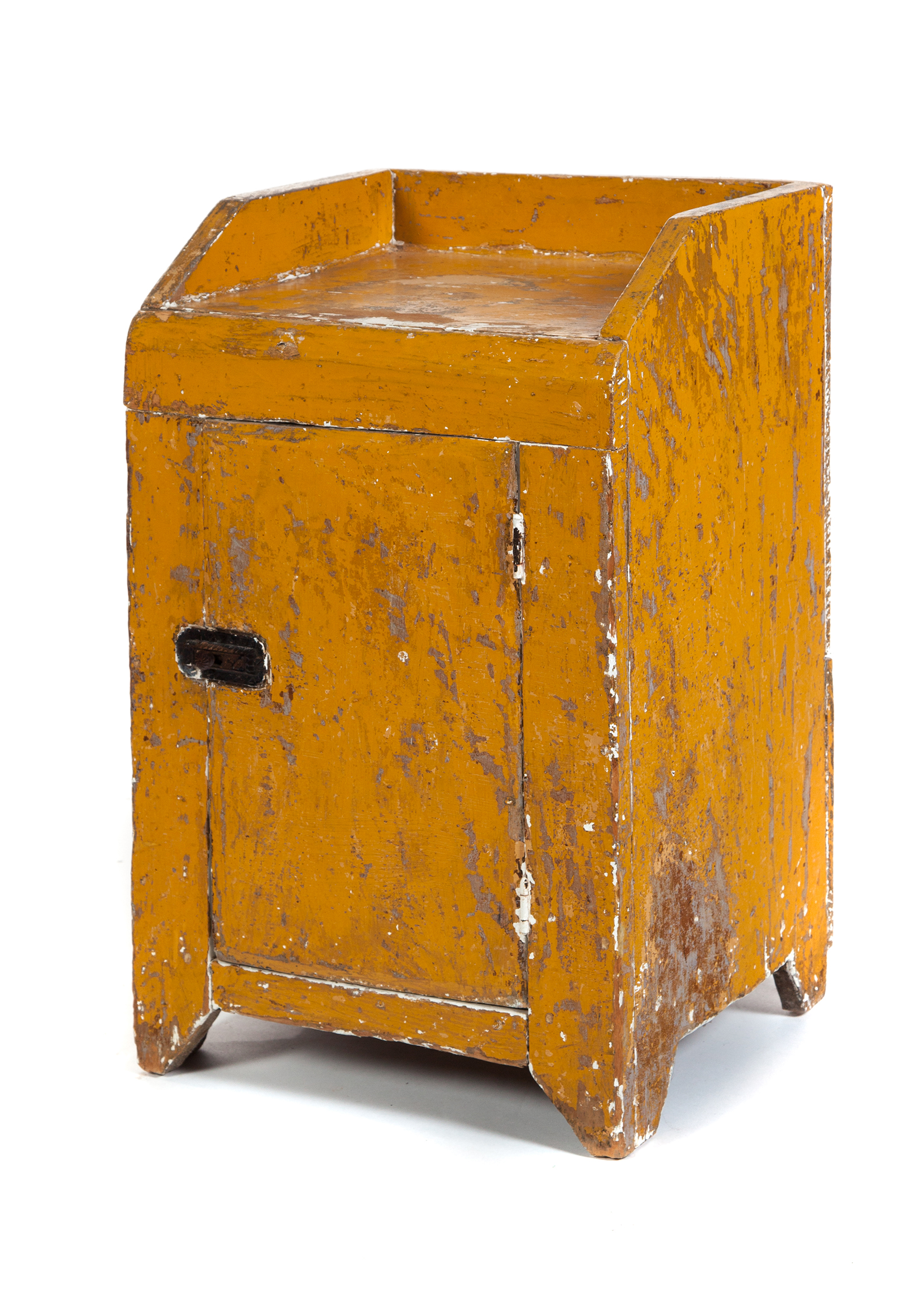 Appraisal: AMERICAN DIMINUTIVE COMMODE Found in Ohio late th century Thick