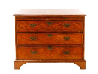 Appraisal: English Burlwood Chest of Drawers English th century A Georgian