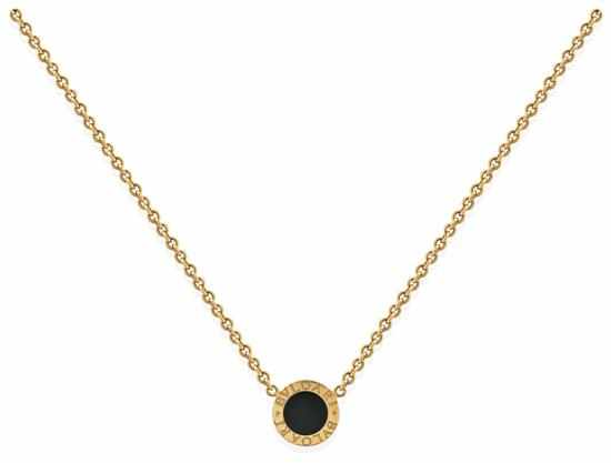 Appraisal: A NECKLACE BY BVLGARI From the 'Bvlgari' collection the onyx