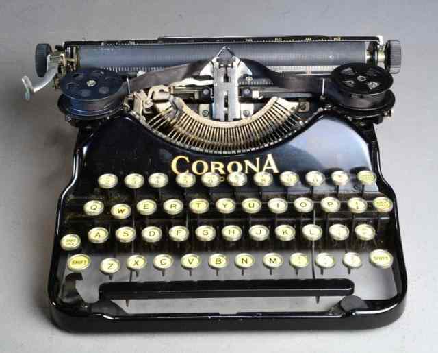 Appraisal: VINTAGE CORONA MODEL FOUR TYPEWRITERCorona four model in production from