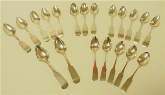 Appraisal: STERLING W Pitkin Newton Reed two coin silver spoons along