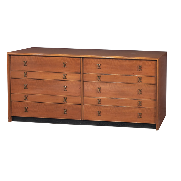 Appraisal: Paul Frankl dresser by Johnson Furniture Co drawers all with