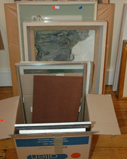 Appraisal: GROUP LOT OF ASSORTED FRAMES AND ARTWORKS