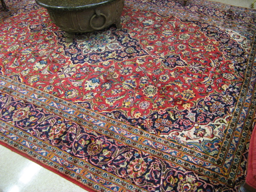 Appraisal: PERSIAN KHORASSAN CARPET Khorassan province northeastern Iran floral and central