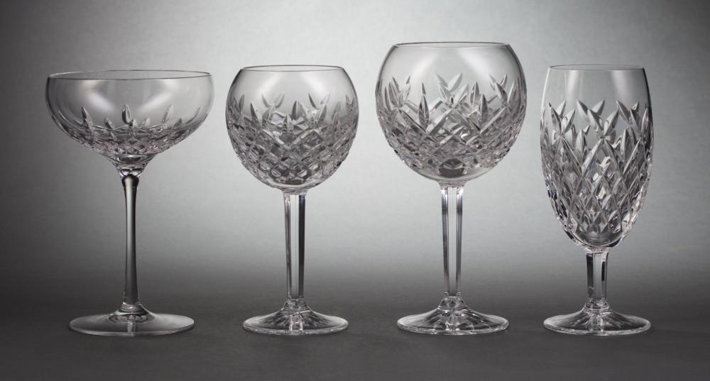 Appraisal: Twenty-Two Piece Waterford Cut Crystal Parital Stemware Service marked incl