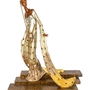 Appraisal: Erte Romain de Tirtoff French - Melisande bronze Height x