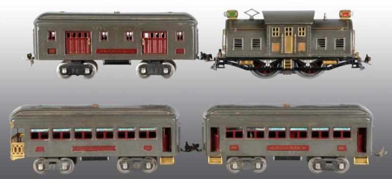 Appraisal: Lionel Pre-War Standard Gauge No E Train Description Set includes