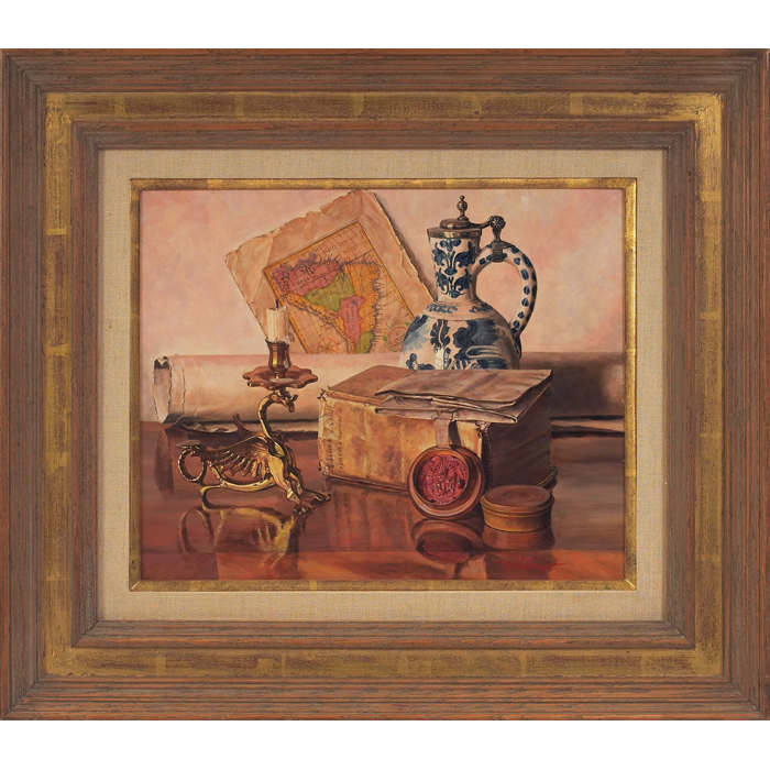 Appraisal: O Eichinger Austrian b ''Still Life '' c oil on