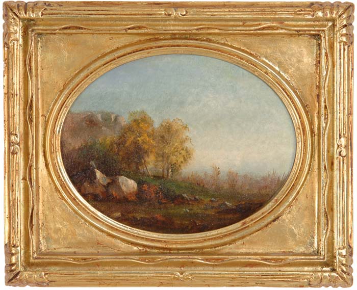 Appraisal: JOHN WILLIAM CASILEAR American - AUTUMN LANDSCAPE Oil on canvas