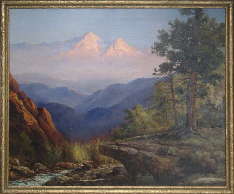 Appraisal: ROBERT WILLIAM WOOD American - A NORTHWEST MOUNTAIN SCENE This