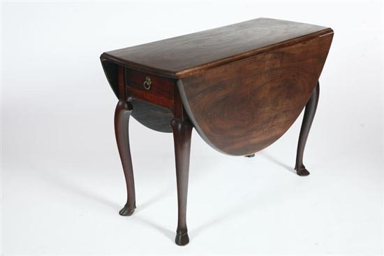 Appraisal: QUEEN ANNE PEMBROKE TABLE English th century mahogany and oak