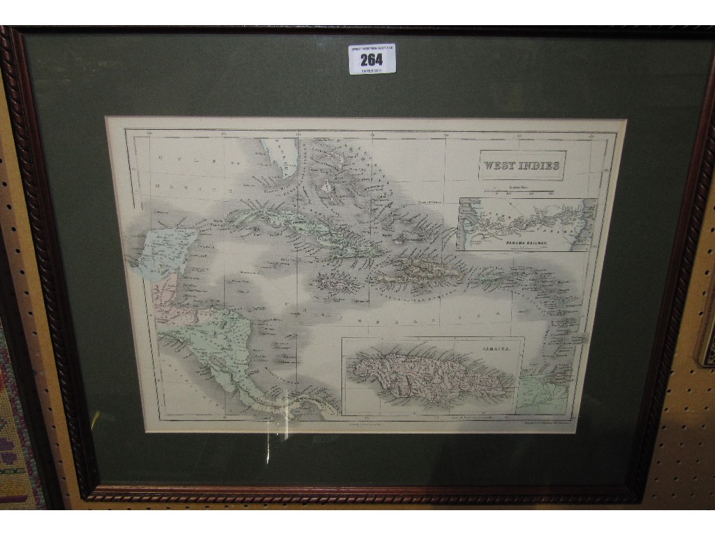 Appraisal: Framed map 'West Indies'