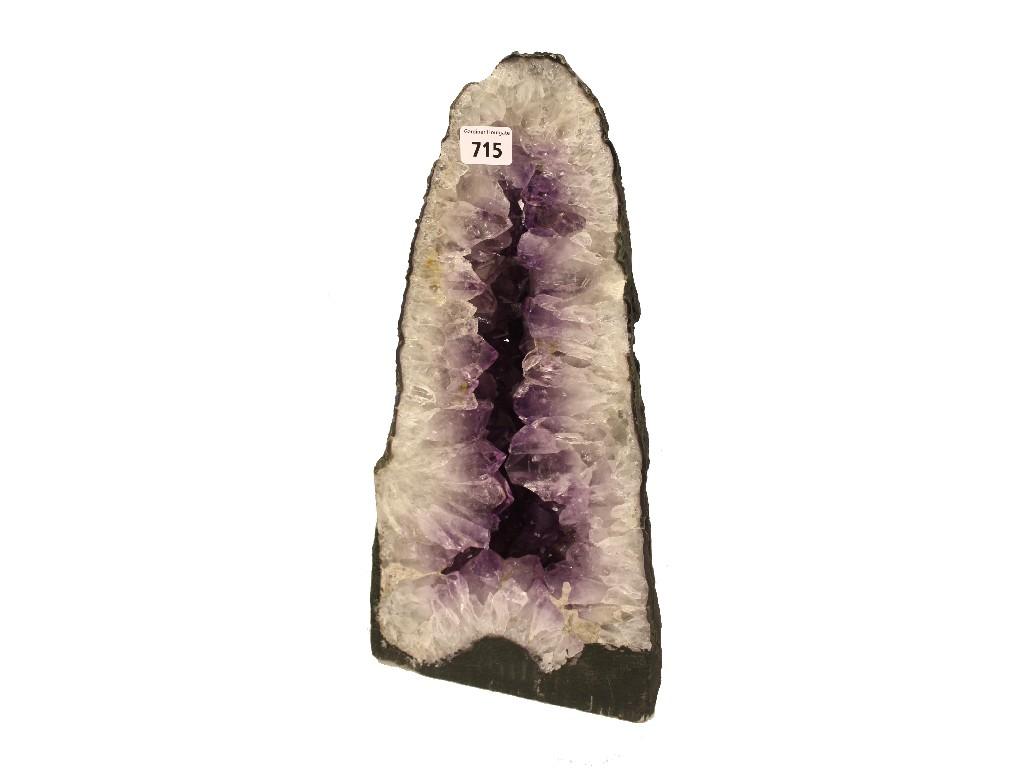 Appraisal: Decorative amethyst crystal form high