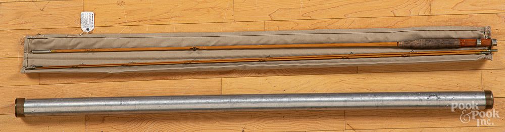 Appraisal: Ron Kusse two piece split bamboo fly rod Ron Kusse