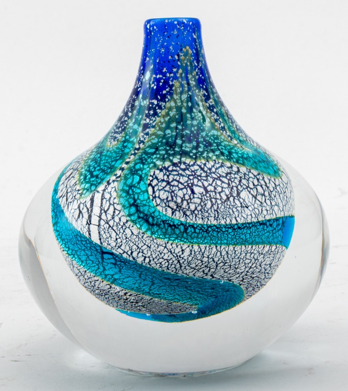 Appraisal: SEGUSO VITRO ITALIAN MURANO ART GLASS VASE Italian modern Murano