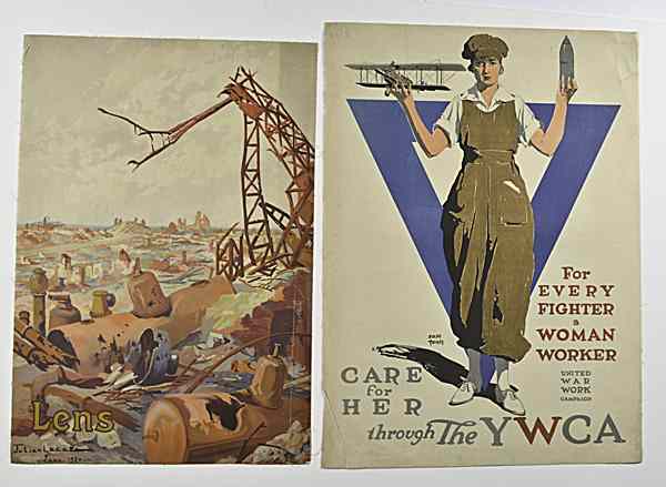 Appraisal: Two WWI Posters First is x YWCA poster by Ralph