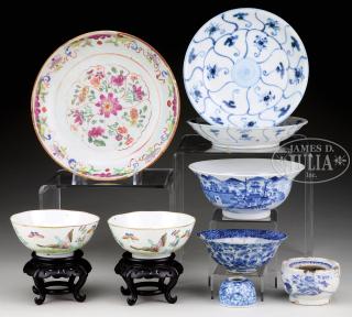 Appraisal: LOT OF PORCELAINS Qing Dynasty China Lot comprised of three