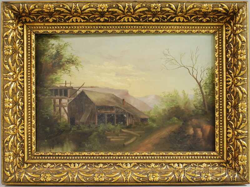 Appraisal: th th Century American School Oil on Artist Board View