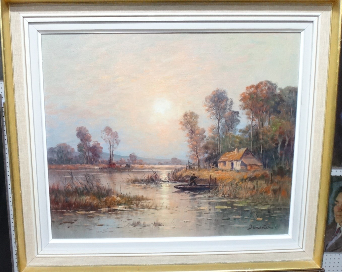 Appraisal: Eugene Demester b Sologne France oil on canvas signed cm