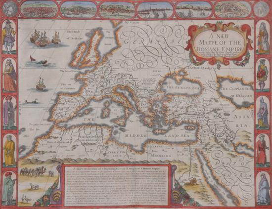 Appraisal: JOHN SPEED English th century A NEW MAPPE OF THE