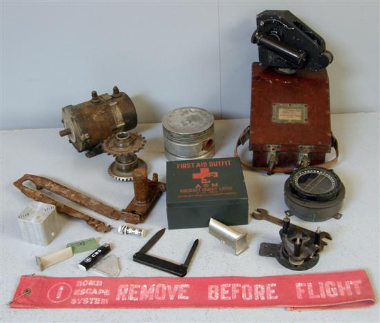 Appraisal: Bubble Sextant Mk IX a compass and a collection of