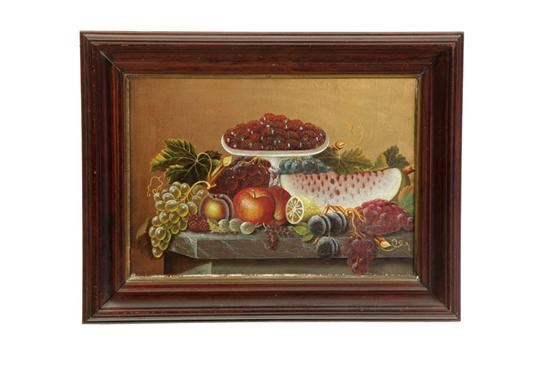 Appraisal: STILL LIFE AMERICAN SCHOOL MID TH CENTURY Oil on canvas