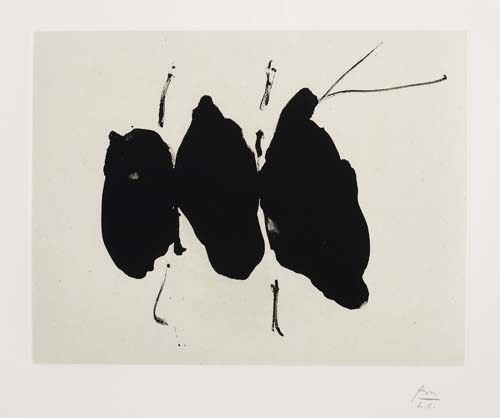 Appraisal: ROBERT MOTHERWELL Mexican Elegy Lithograph on handmade Japanese Ganpi paper