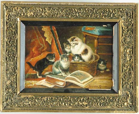 Appraisal: HENRIETTE RONNER-KNIP Dutch - THE READING LESSON Oil on panel