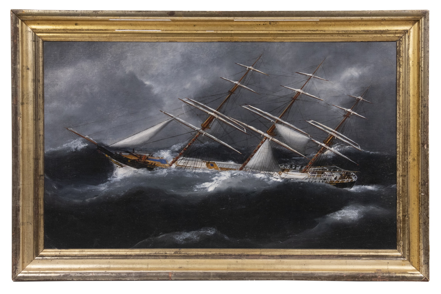 Appraisal: ATTRIBUTED TO SAMUEL BADGER MA - The Packet Ship Patrick