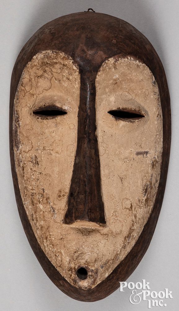 Appraisal: Democratic Republic of Congo painted Lega mask Democratic Republic of