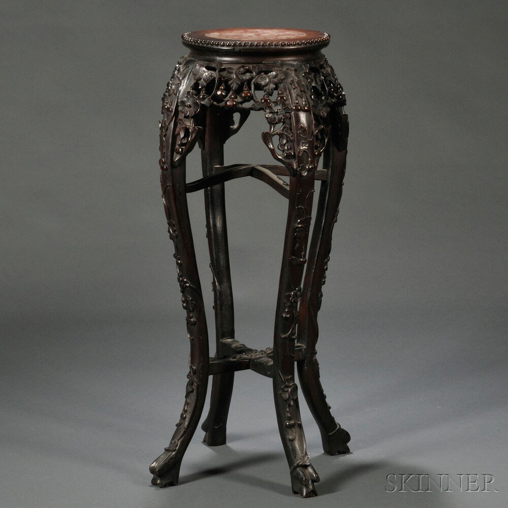 Appraisal: Export Marble-top Stand China late th early th century the