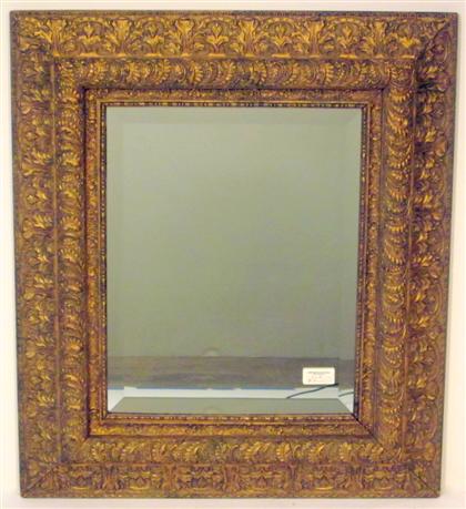 Appraisal: Louis XVI style molded mirror The ogee molded frame worked