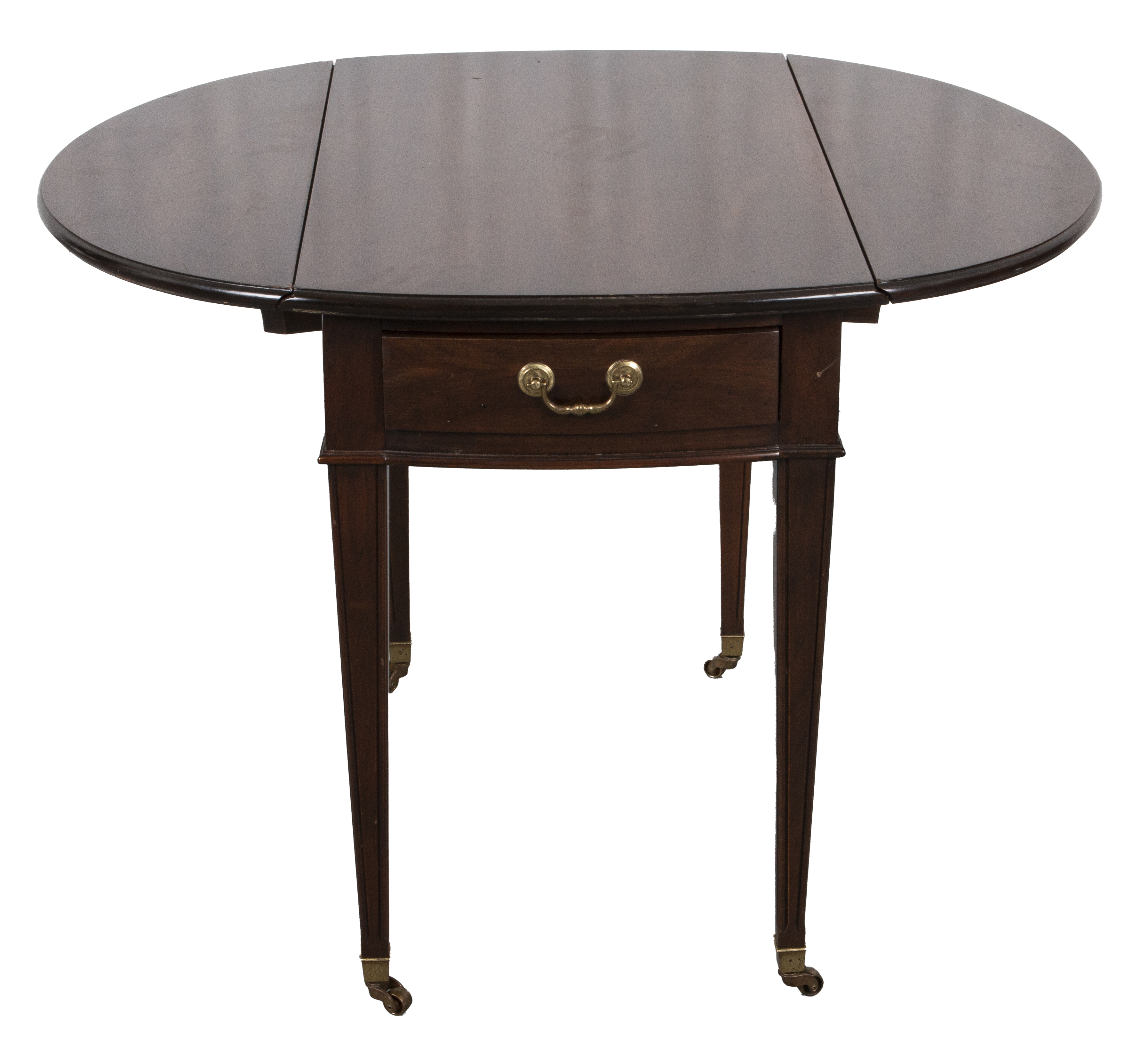 Appraisal: GEORGIAN STYLE MAHOGANY PEMBROKE TABLE Georgian style mahogany Pembroke table