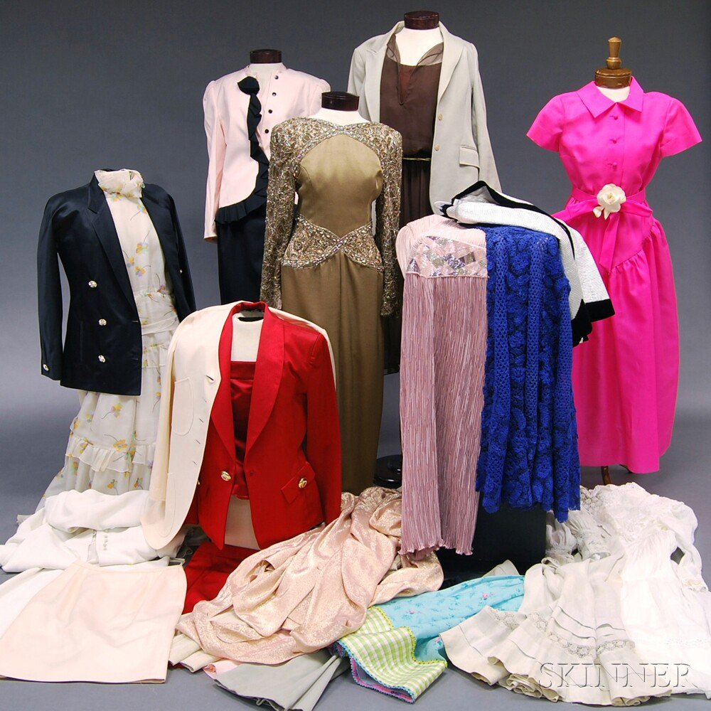 Appraisal: Large Collection of Lady's Designer Imitation Designer and Vintage Clothing