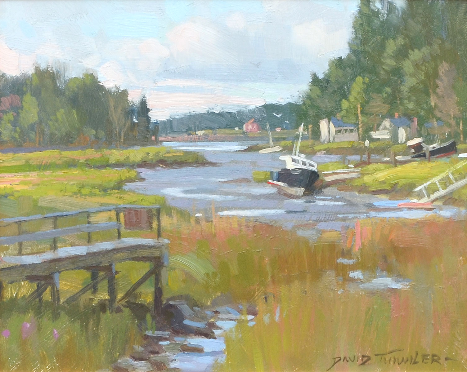 Appraisal: TUTWILER David American ''Low Tide - Evening Light Little River