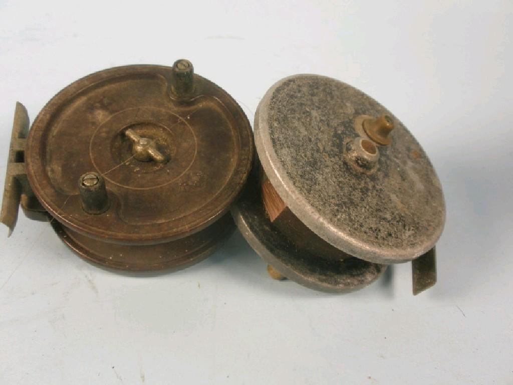 Appraisal: An S Alcock Co fishing reel the 'Aerial Popular' and