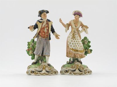 Appraisal: A pair of Derby figures of a sailor and his