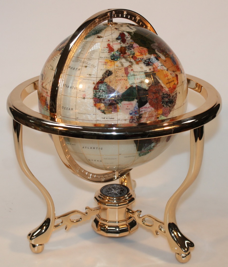 Appraisal: A modern table top terrestrial globe the countries picked out