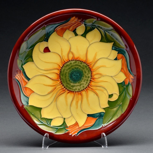 Appraisal: A Moorcroft Sunflower plate cm diam impressed and painted marks