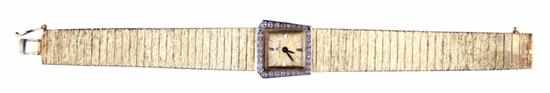 Appraisal: Baume Mercier gold lady's wristwatch -jewel movement marked Baume Mercier