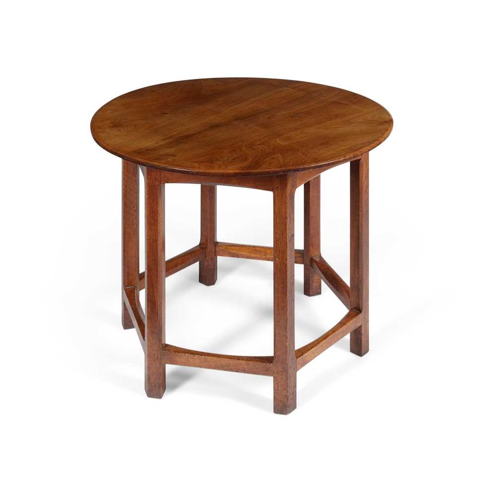 Appraisal: STANLEY WEBB DAVIES - ARTS CRAFTS CENTRE TABLE DATED walnut