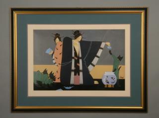 Appraisal: Acevedo Rafael signed numbered litho w Oversized Modernist style lithograph