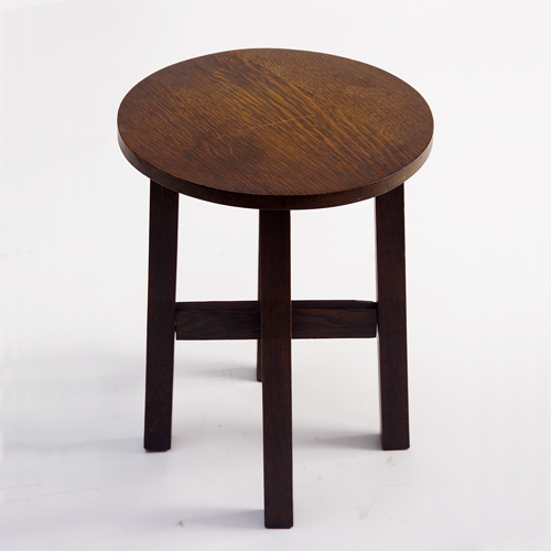 Appraisal: Arts and Crafts tabouret with circular top