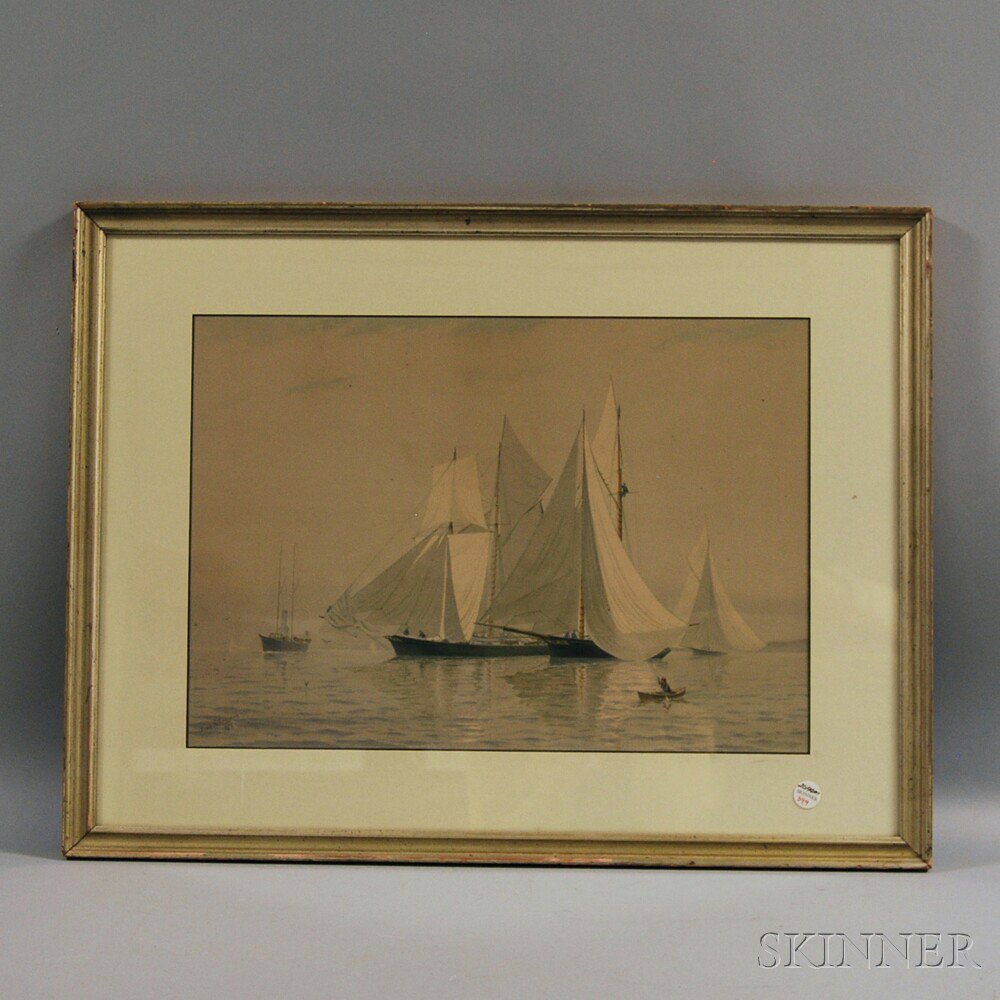 Appraisal: Frederic Schiller Cozzens American - Framed Chromolithograph A Misty Morning