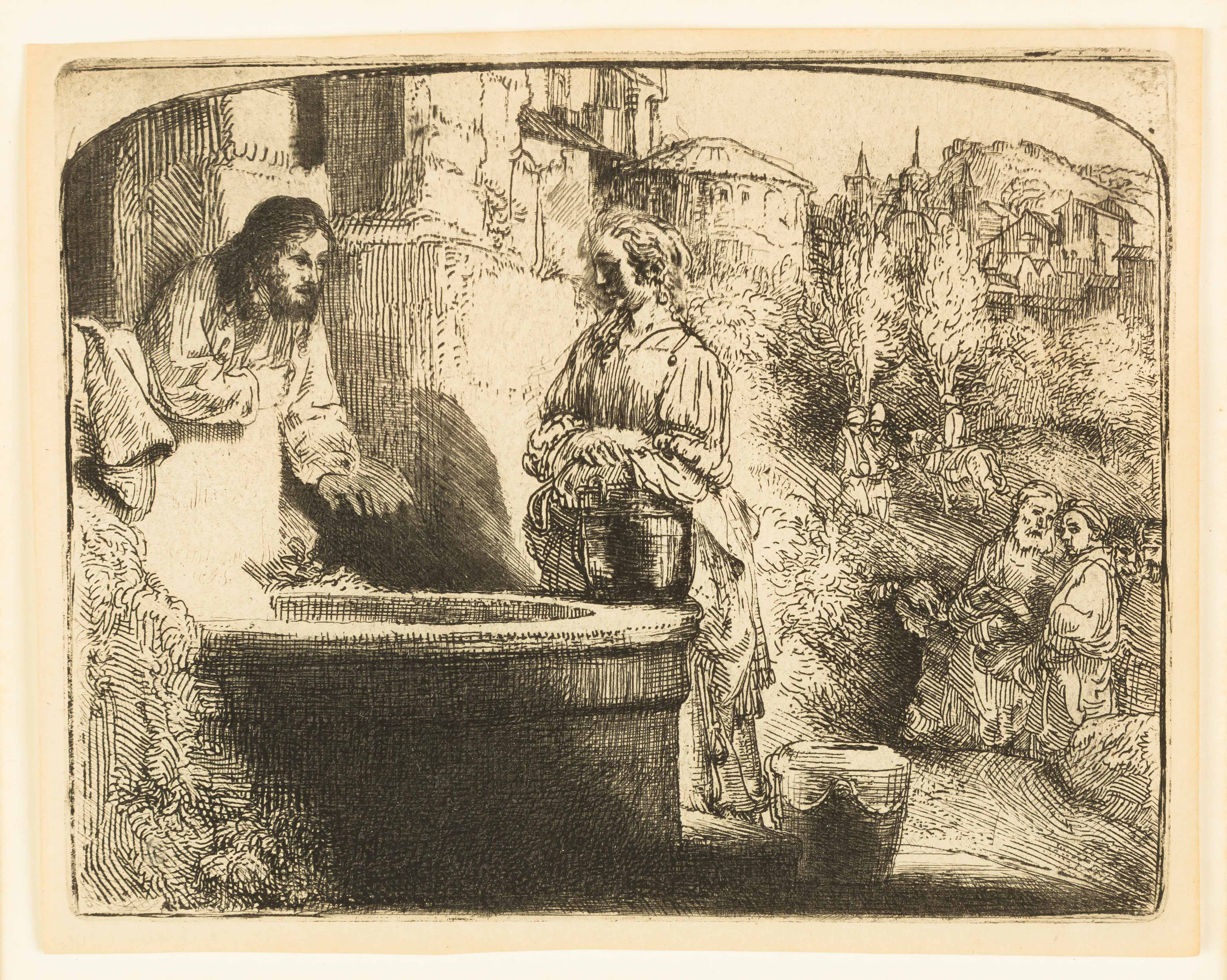 Appraisal: Rembrandt van Rijn Dutch - Christ and the Woman of