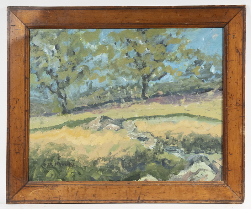 Appraisal: FRANK MONTAGUE MOORE CA NY UK - California Grove oil