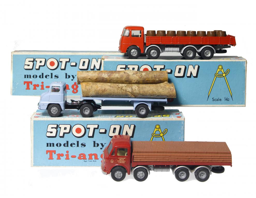 Appraisal: THREE SPOT-ON DIE CAST COMMERCIAL VEHICLES comprising B ERF G